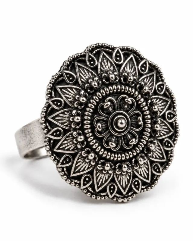 Floral Mandala Ring