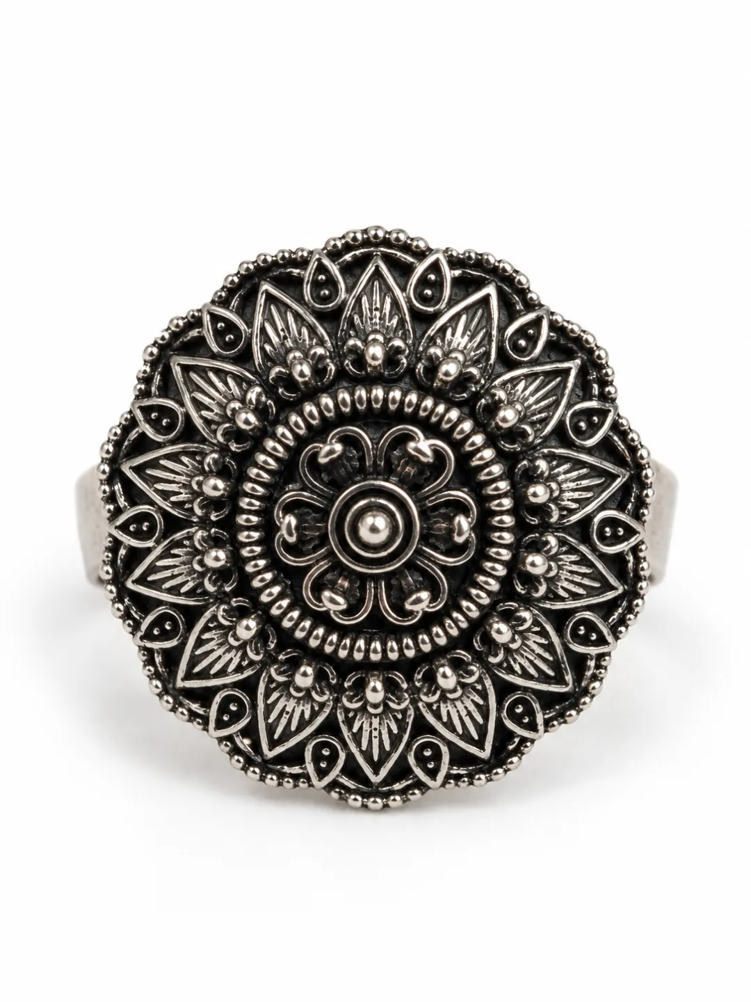 Floral Mandala Ring — alternate view