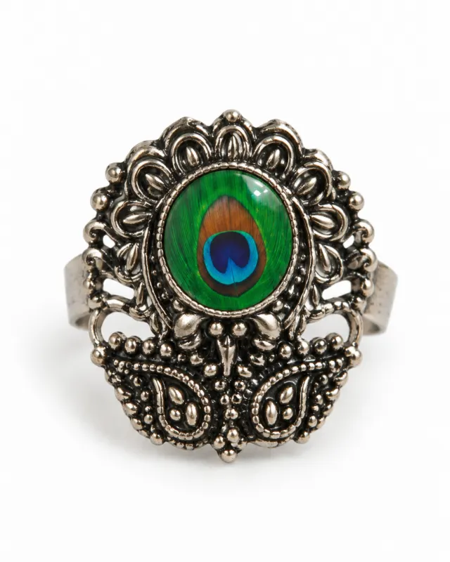 Peacock Eye Statement Ring